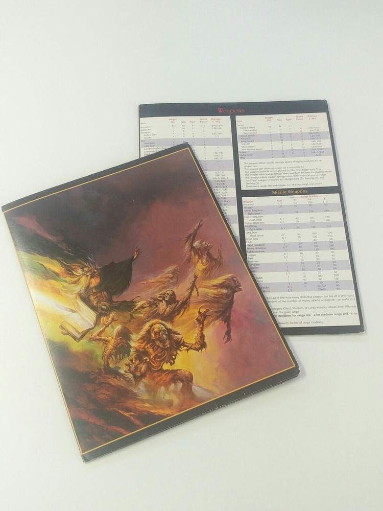 Advanced Dungeons and Dragons: Dungeon Master Screens 1995 AD&D