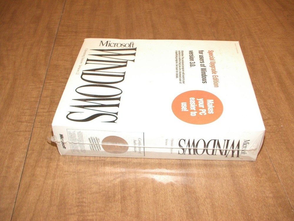 Windows 3.1 upgrade sealed package unused computer operating system microsoft OS