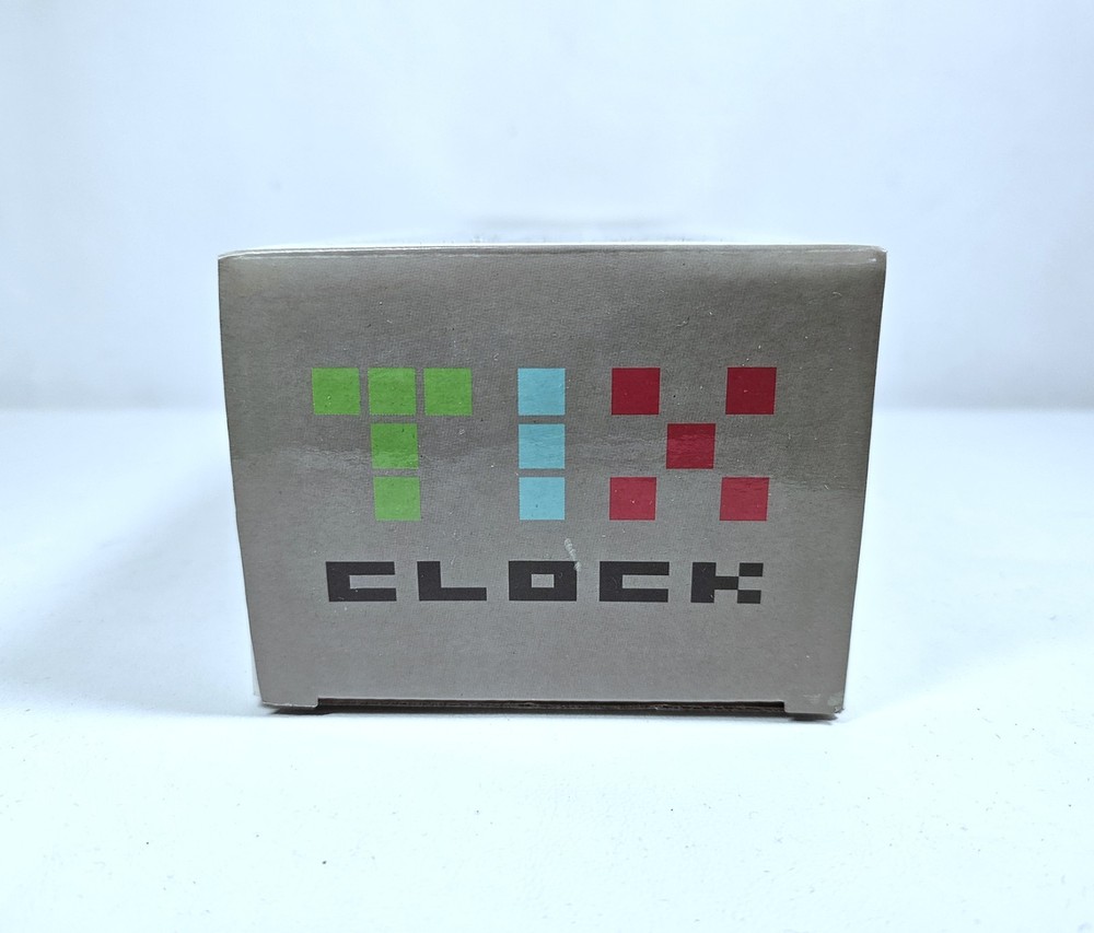 TIX Clock Cube Root Labs Pattern Generating Clock - Silver Face Plate