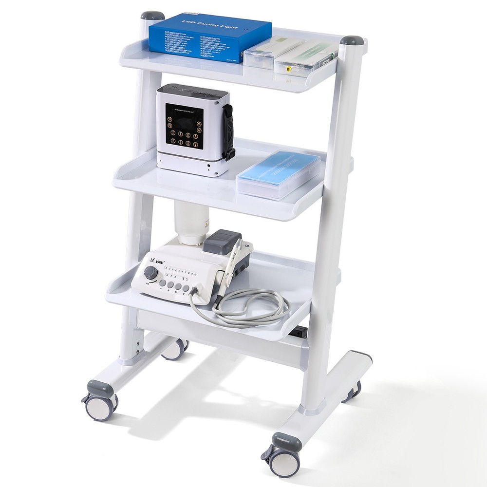 Dental Trolley Cart Mobile Rolling Serving Cart 3 Layers /Multi-Function Cart