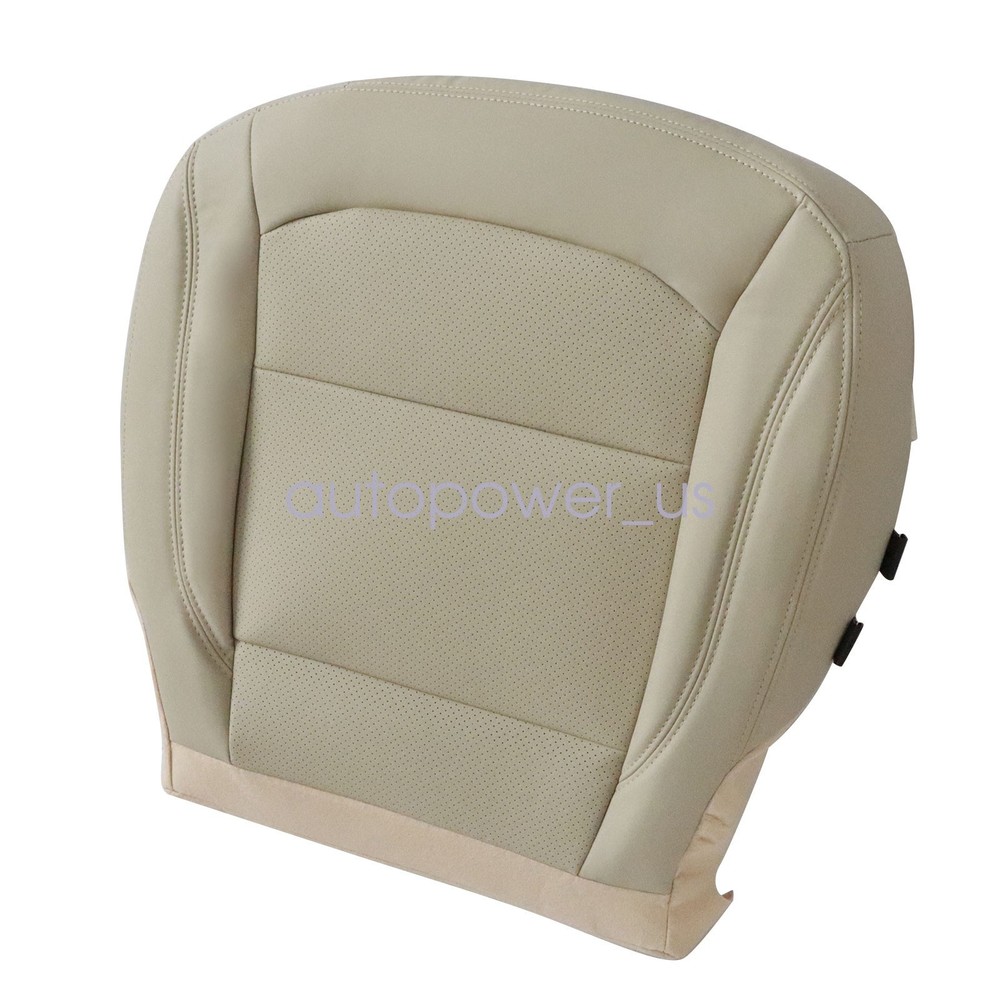 For 2016-2019 Ford Explorer Front Bottom Replacement Perf Leather Seat Cover Tan