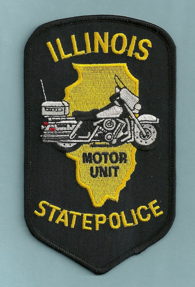 ILLINOIS  STATE POLICE MOTORCYCLE UNIT SHOULDER PATCH