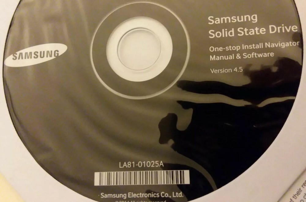 OEM Samsung Solid State Drive Software version 4.5 LA81-01025A *SEALED CD DISC*