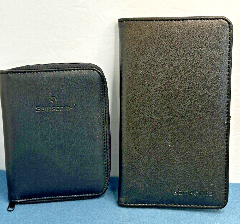 2 Samsonite Leather Travel Wallets