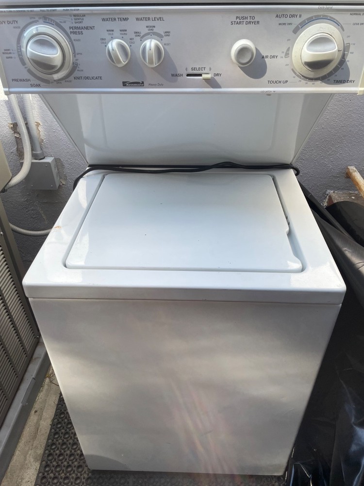 Kenmore Heavy Duty Stackable Washer & Dryer White