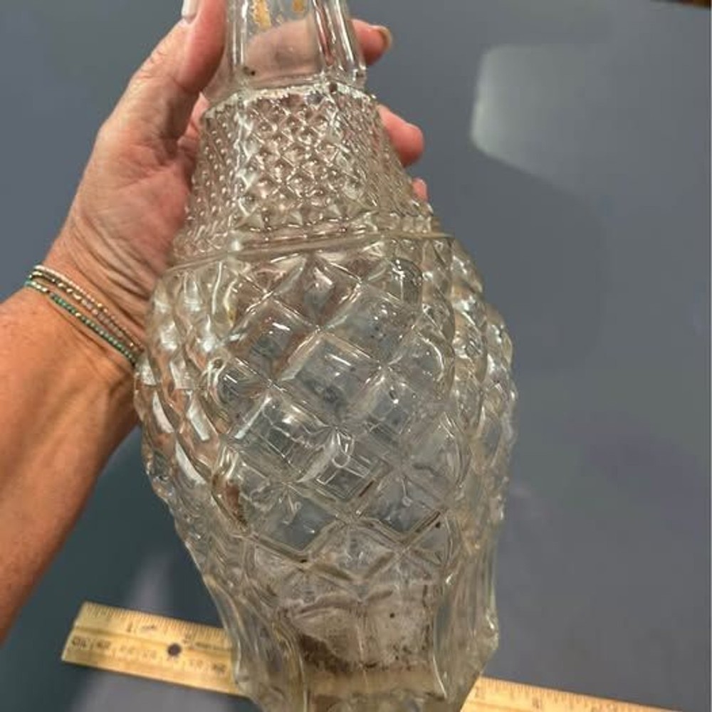 16” whiskey decanter heavy crystal