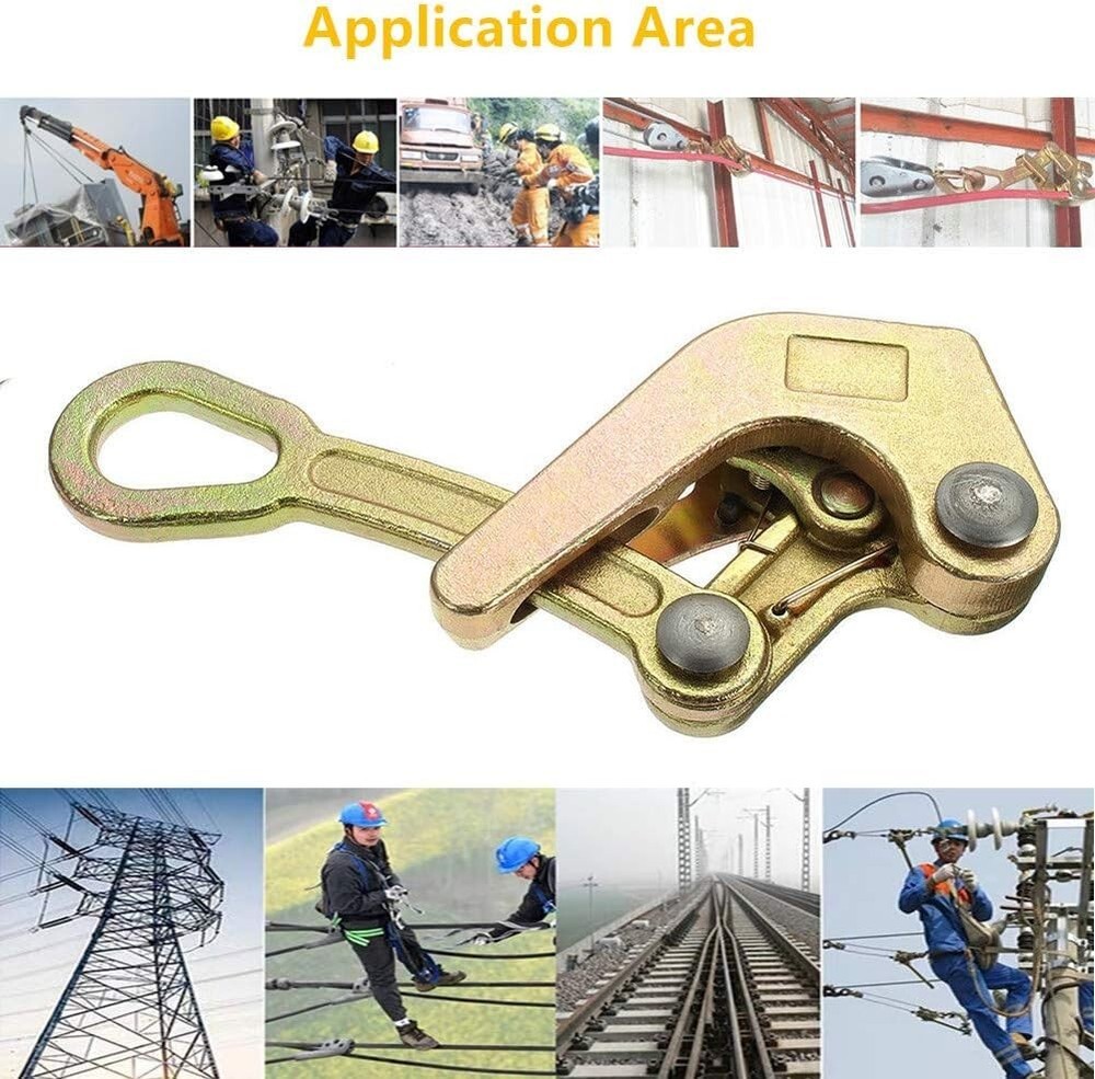 2 Ton Alloy Steel Multifunctional Cable Wire Rope Haven Grip Pulling Puller Tool