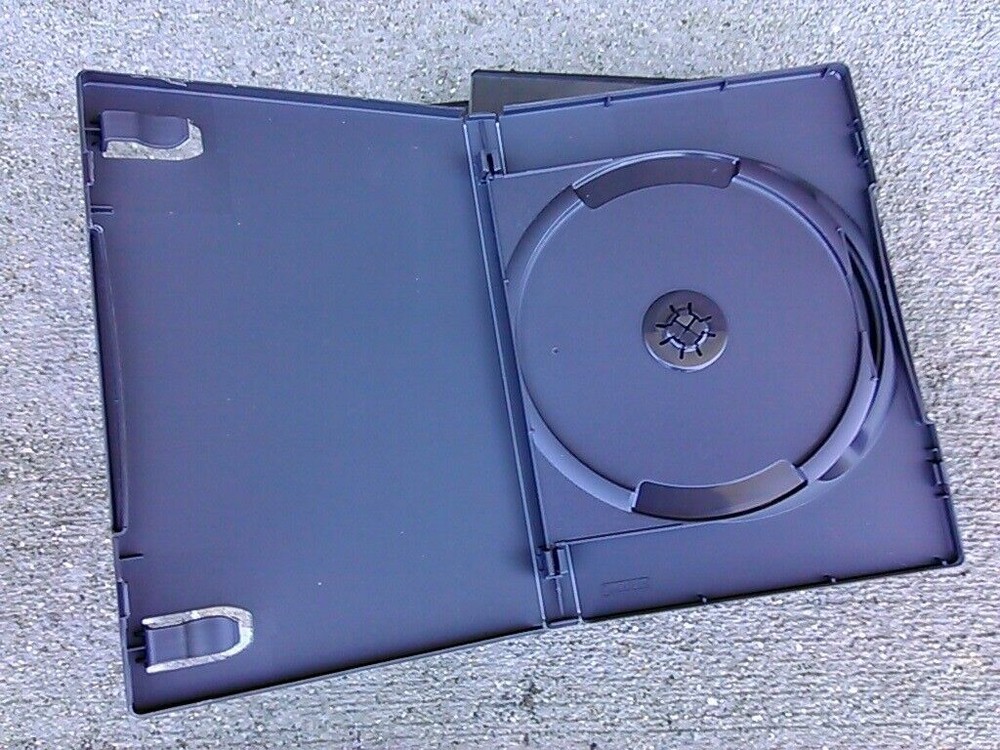 3 Empty Black Replacement DVD CD Game DOUBLE CASES -USED- each holds 2 discs
