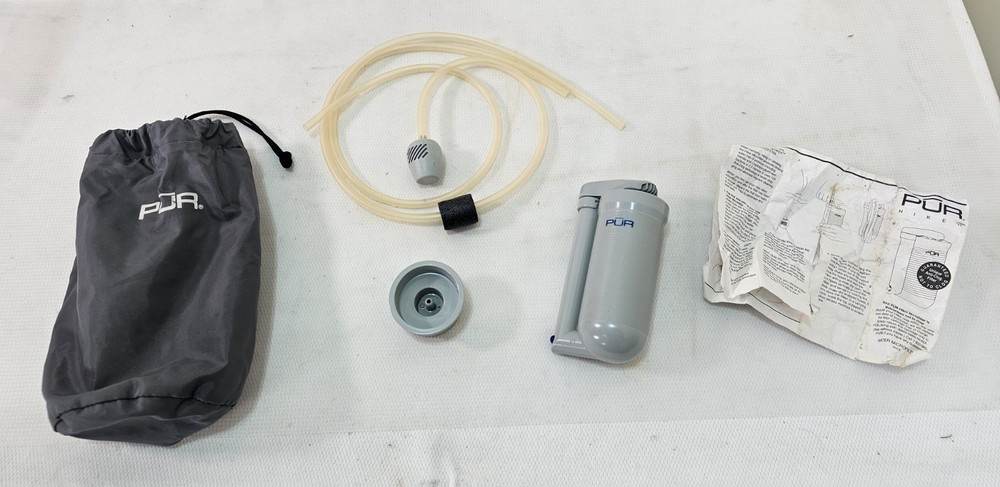 Pur Hiker Water Filter System Backpacking Water Microfilter Anti Clog Pump