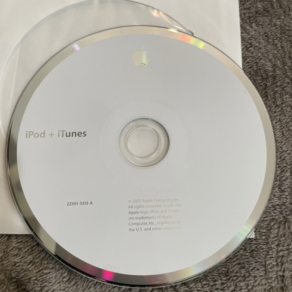 2005 Apple iPod + iTunes Software Installation Disc CD-ROM