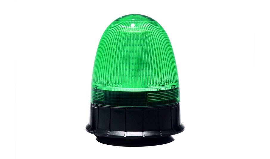Green Beacon System (Full Kit) - 12V - Retractable - Magnetic Mount