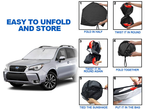 For 2015-2018 Subaru Forester Windshield Sunshade Sun Visor Protector UV Block
