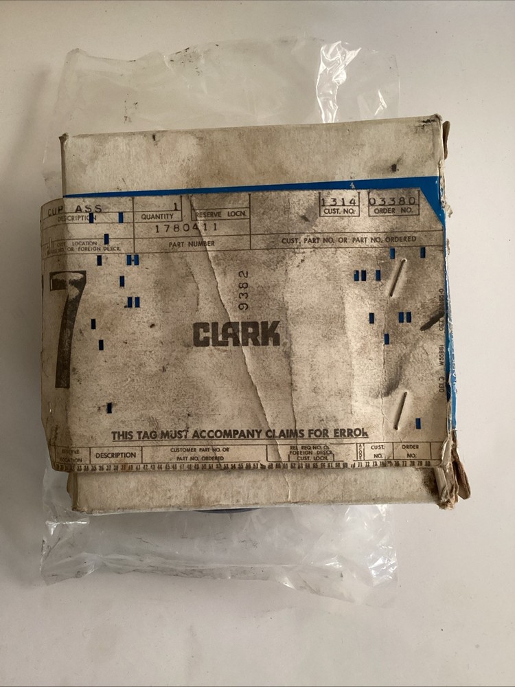 Clark 1780411 Cup Assembly