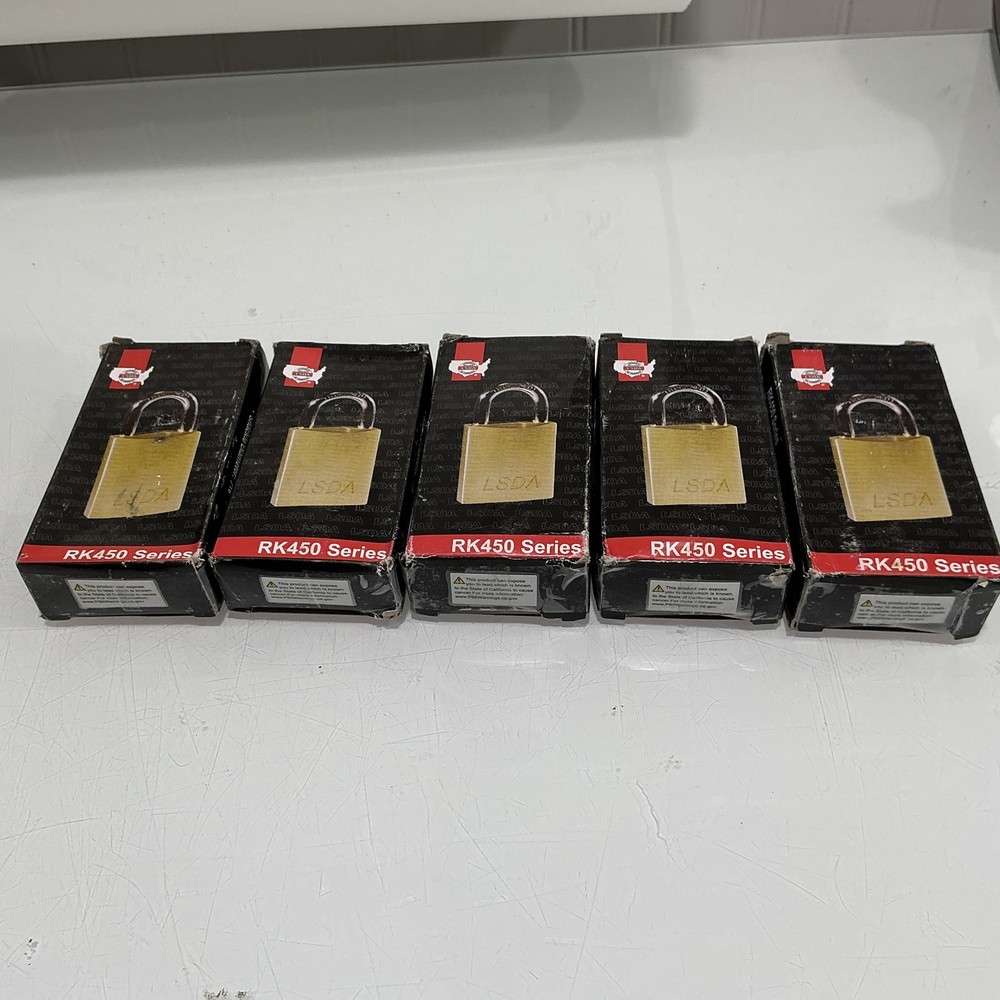 LSDA Padlock RK450 Unbitted W/2 Keys (Qty 5)
