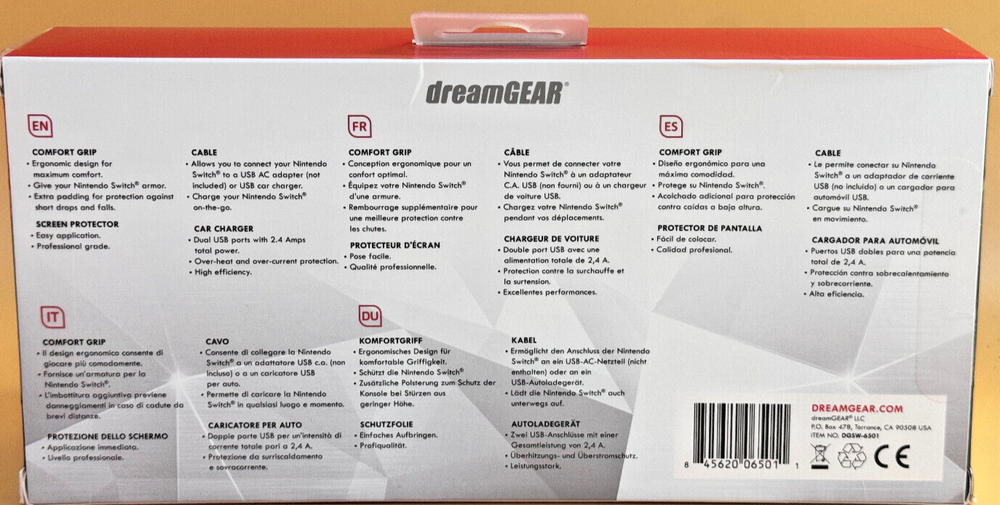 DreamGear Essentials Bundle Kit For Nintendo Switch NIB