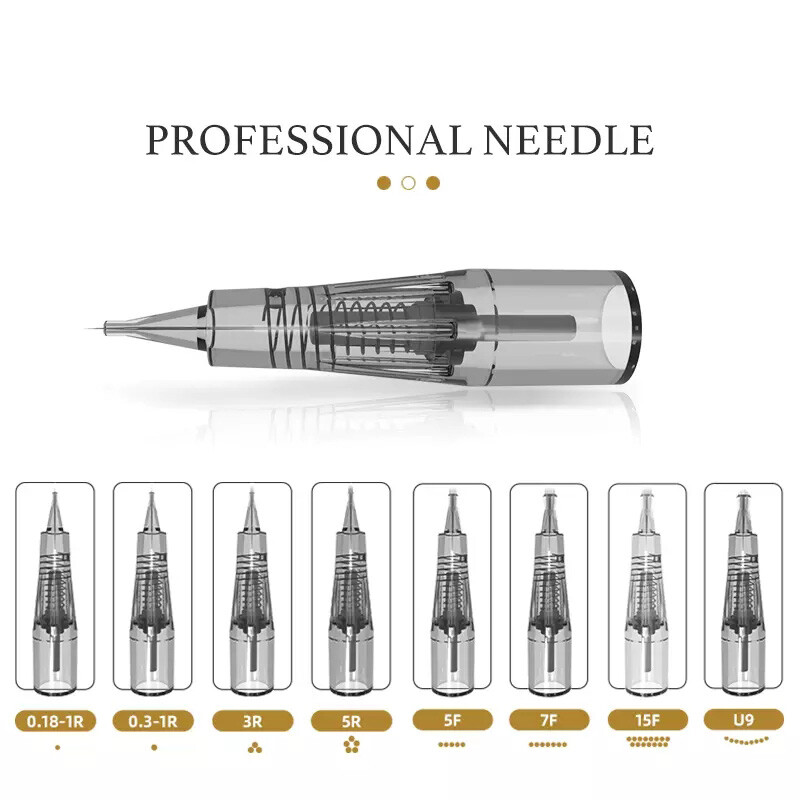 Makeup Microblading Needles Eyebrow Lip Tattoo Needle Cartridges Semi Permanent