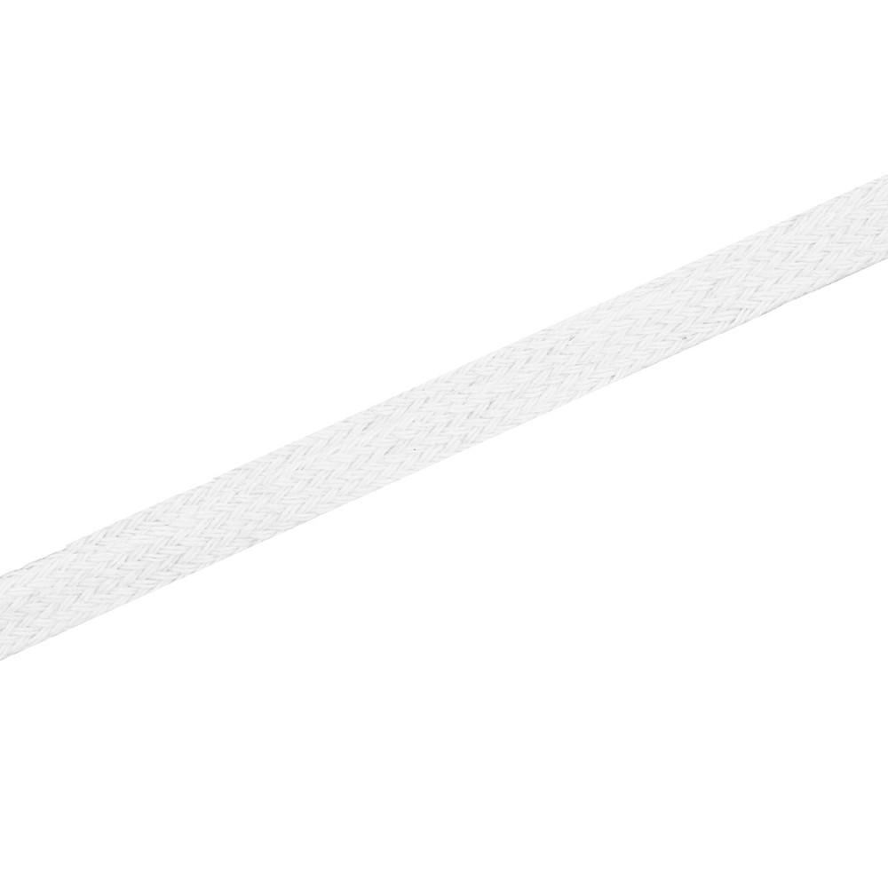 White Flat Drawstring Cord Drawstring Replacement, 3/8 Inch 20 YDs White Soft...