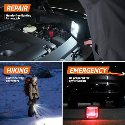 Rechargeable Flashlight, LED Spotlight Flashlight 10000 Capacity 1200LM Small