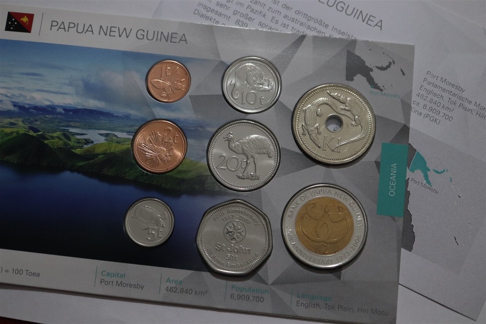 🧭 🇵🇬 PAPUA NEW GUINEA MINT SET WITH COA B79 #48