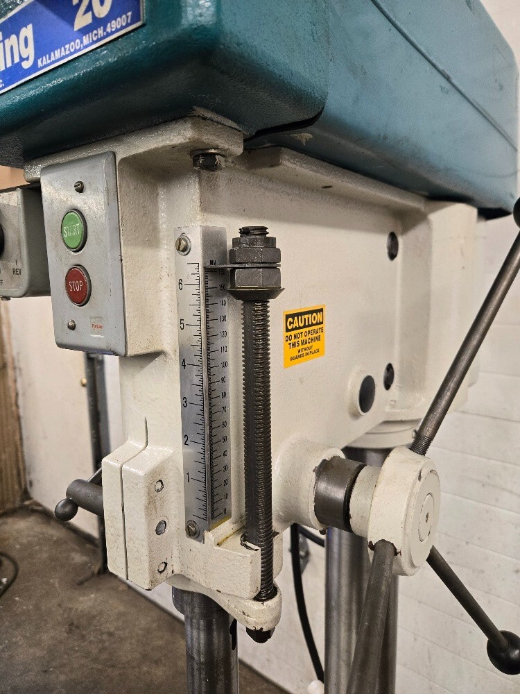 Clausing 20" Variable Speed Drill Press, 3 Ph. 460 Volts, Model 2276