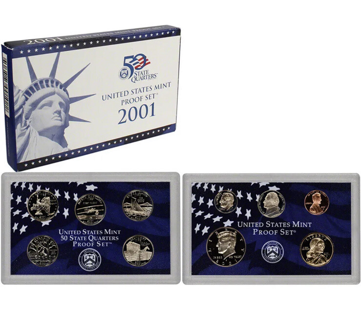 2001 US Mint Proof Set in OGP