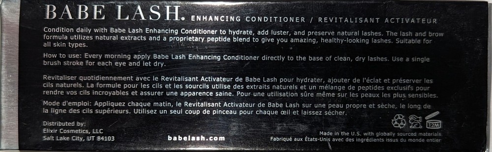 Babe Lash Enhancing Conditioner, 0.1 oz - EXP: 7/20