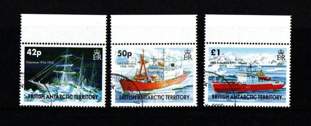 BRITISH ANTARCTIC 2005 SG400-402 ENDURANCE SET FINE USED
