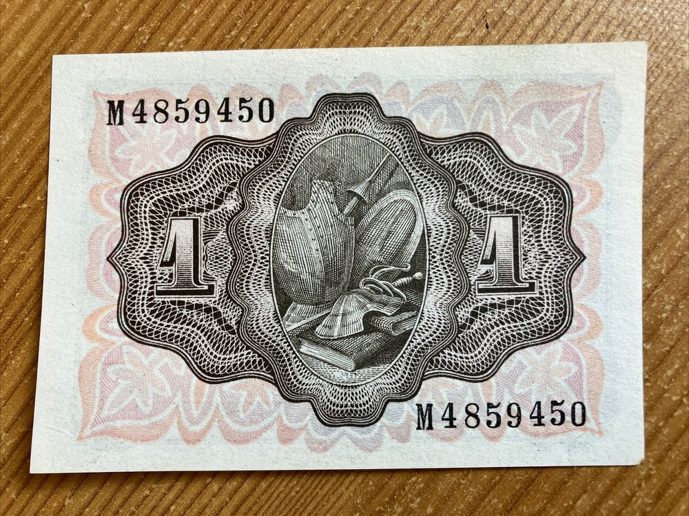 Spain Banknote. 1 Peseta. Uncirculated Note. Dated 1951.