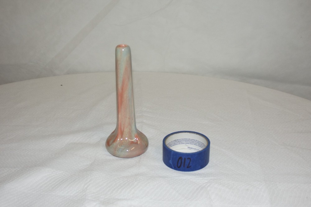 Hull Pottery Tall Pink and Blue Vase