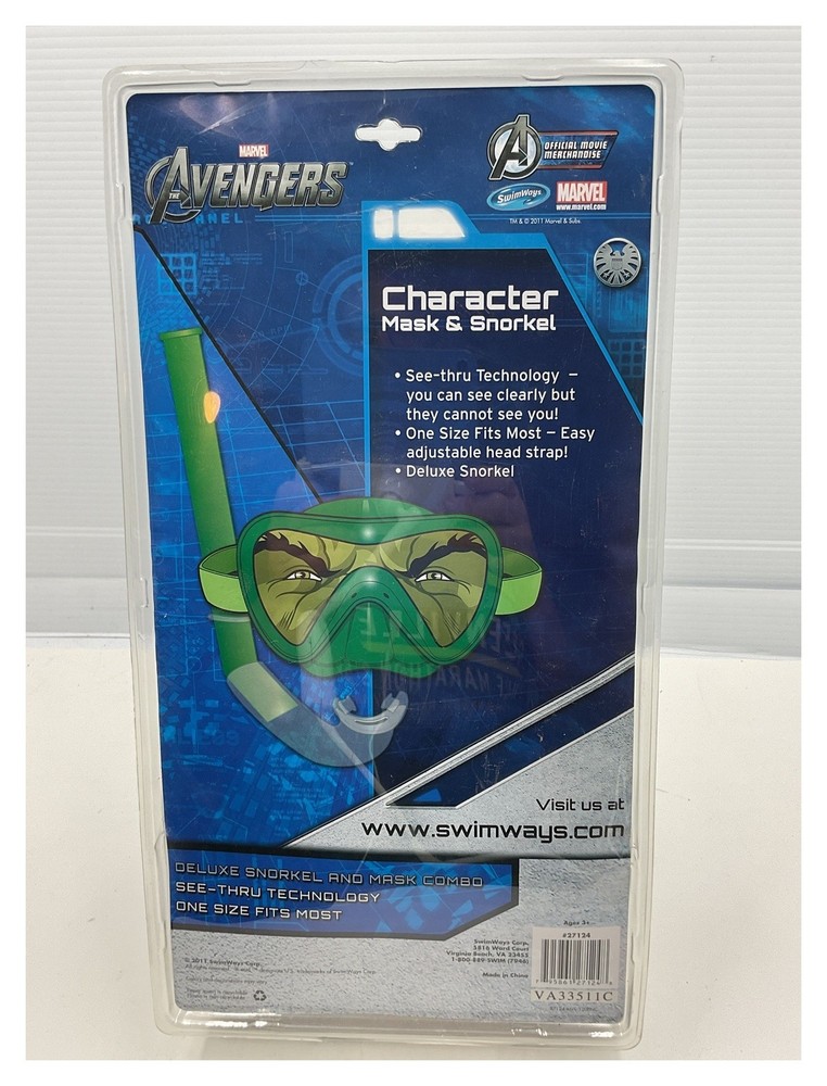 Marvel Avengers Deluxe Snorkel and Mask Set