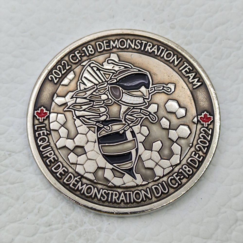 2022 CF-18 Demo Team RCAF Fighter Operations Challenge Coin