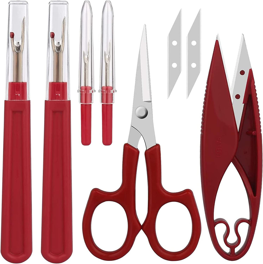 7PCS Seam Ripper Thread Remover Kit Sewing Scissors Thread Snips Set