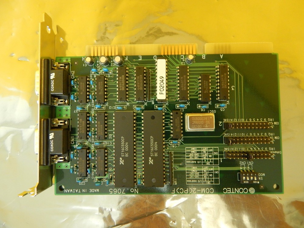 Contec COM-2(PC)F Communication Board PCB Card 7065 Used Working