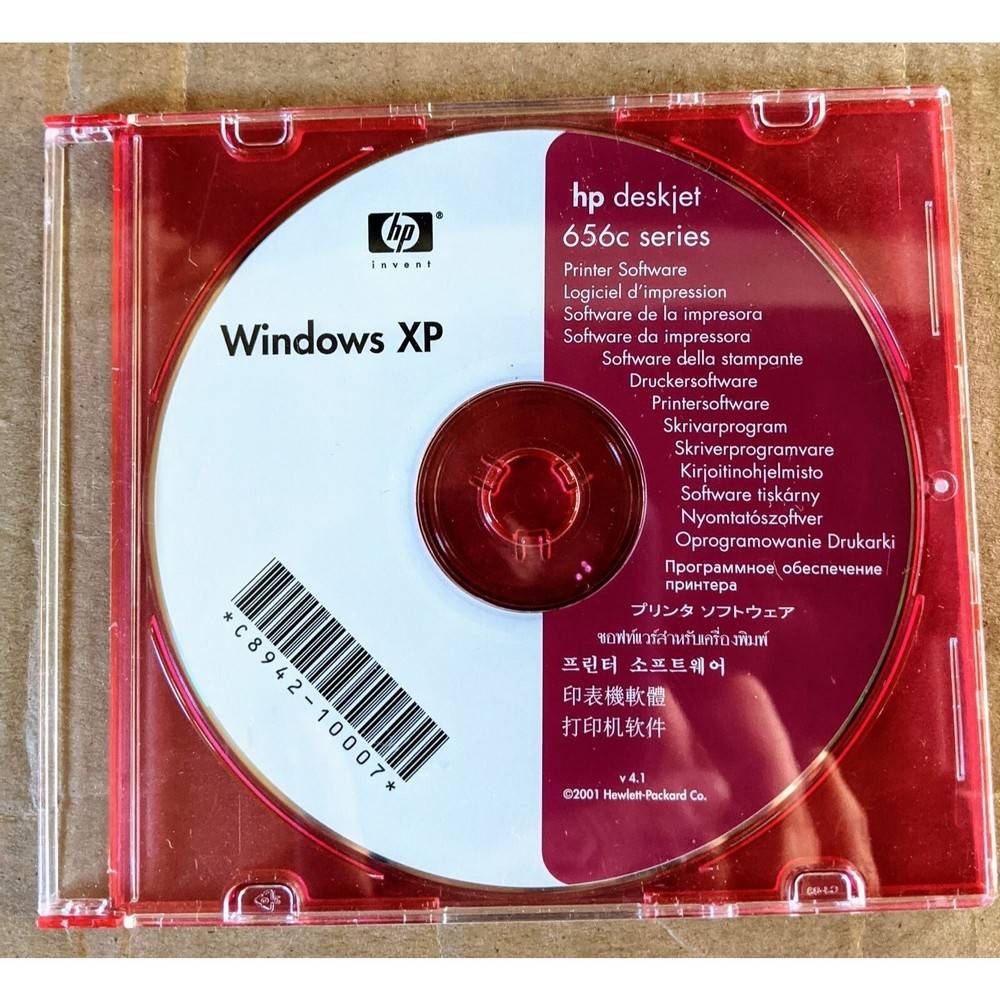 HP Deskjet Printer Driver CD 656c series for Windows XP