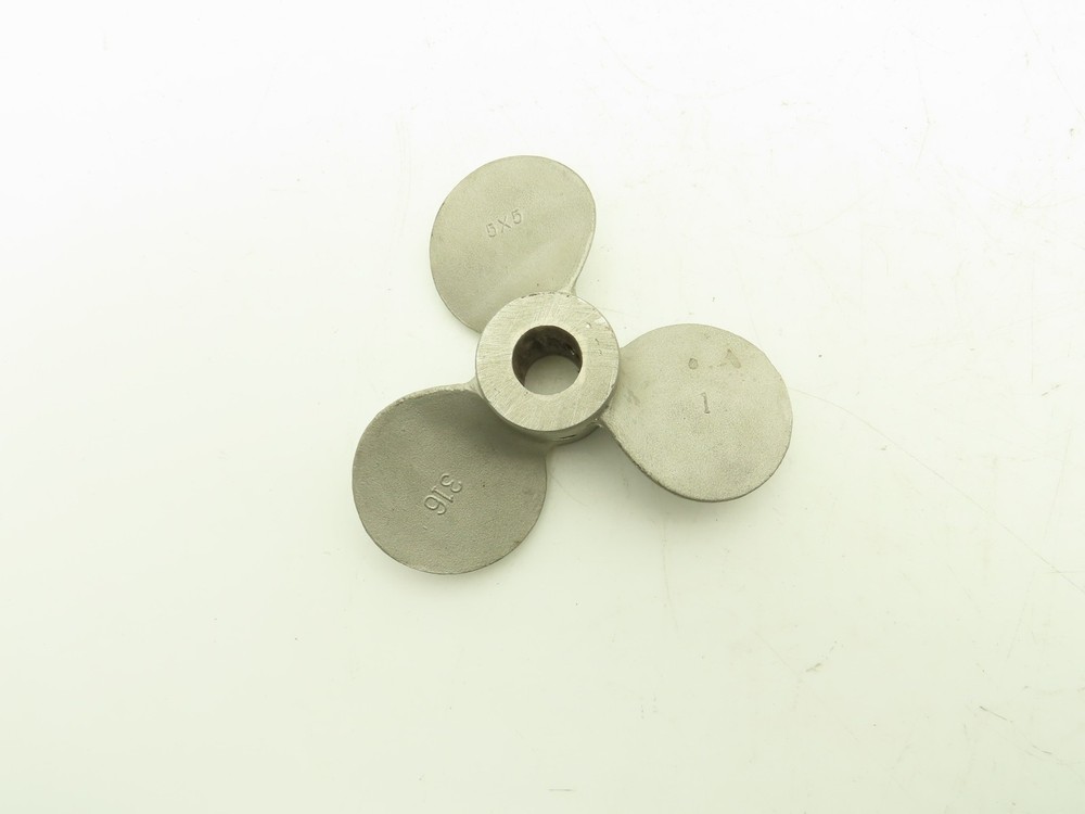 5" x 5" Mixer Impeller Three Blade 1/2" Bore