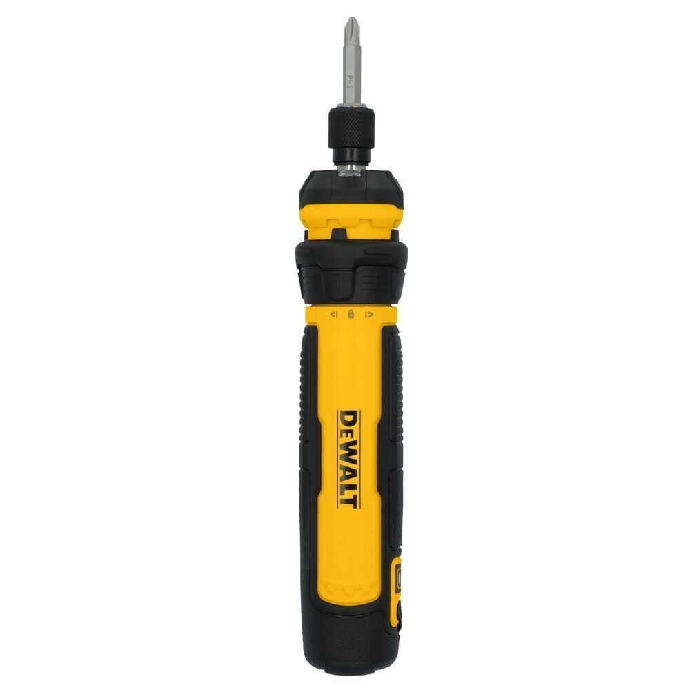 DEWALT 4V DC Screwdriver: Straight Handle, 360° Control, 12x2in Bits + USB Cable