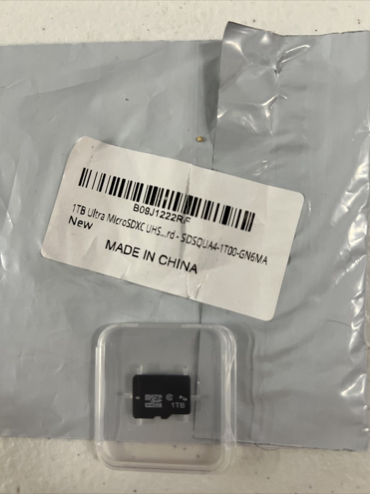 Unbranded 1TB Ultra Micro SDXC New W/Open Outer Pkg And Unopened Inner Package