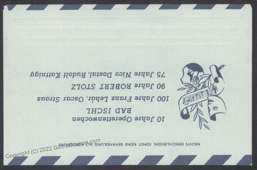Austria Airmail Aerogram Cover 108049