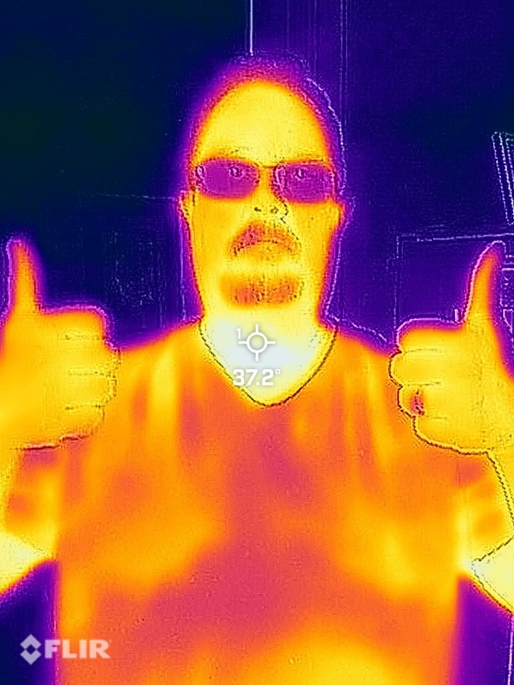 Flir one thermal imaging camera for Apple iphone or Apple ipad.