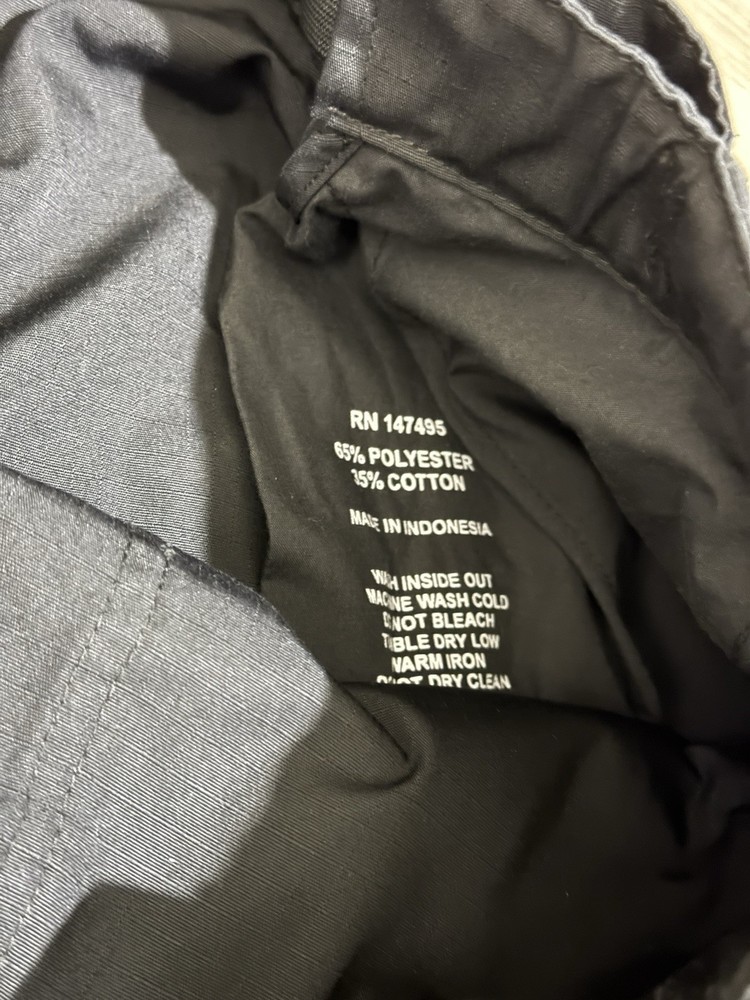 TRU SPEC Mens Regular Work Pants Black Size 34
