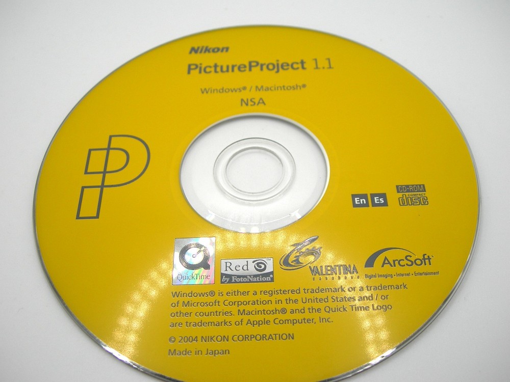 Nikon Picture Project 1.1 Windows & Mac CD-Rom