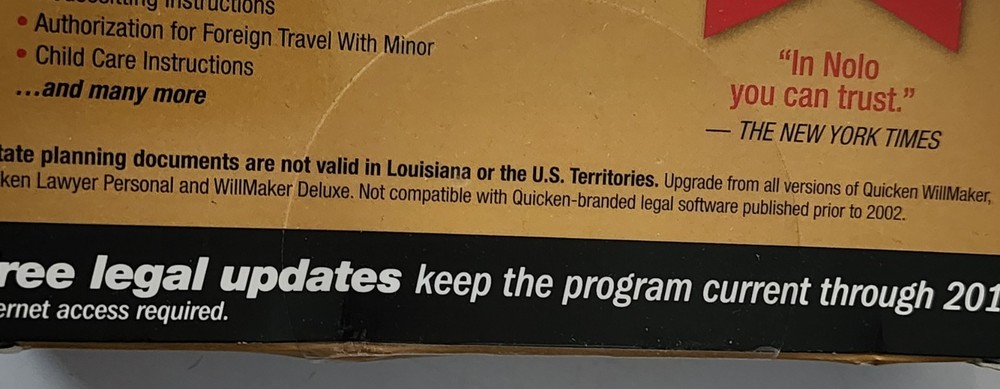 Quicken WillMaker Premium 2011 Estate Planning Software