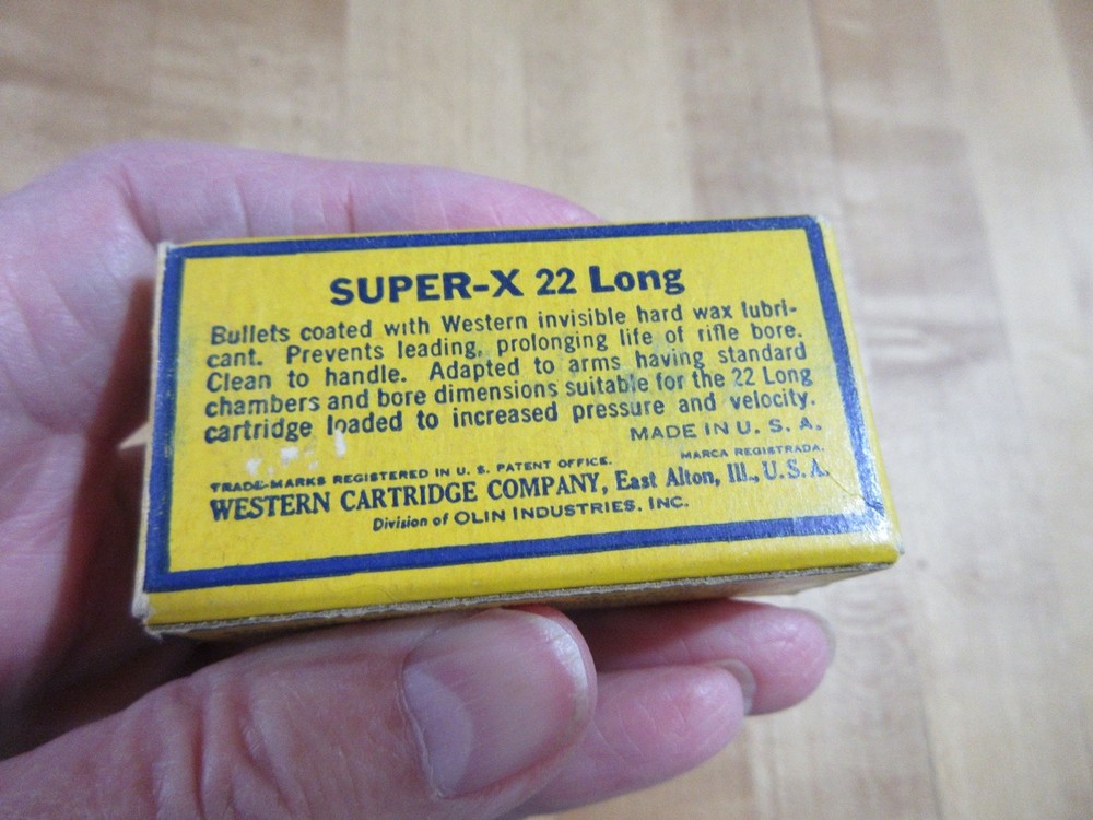Empty Ammo Box Western Super-X 22 Long (w19) #20