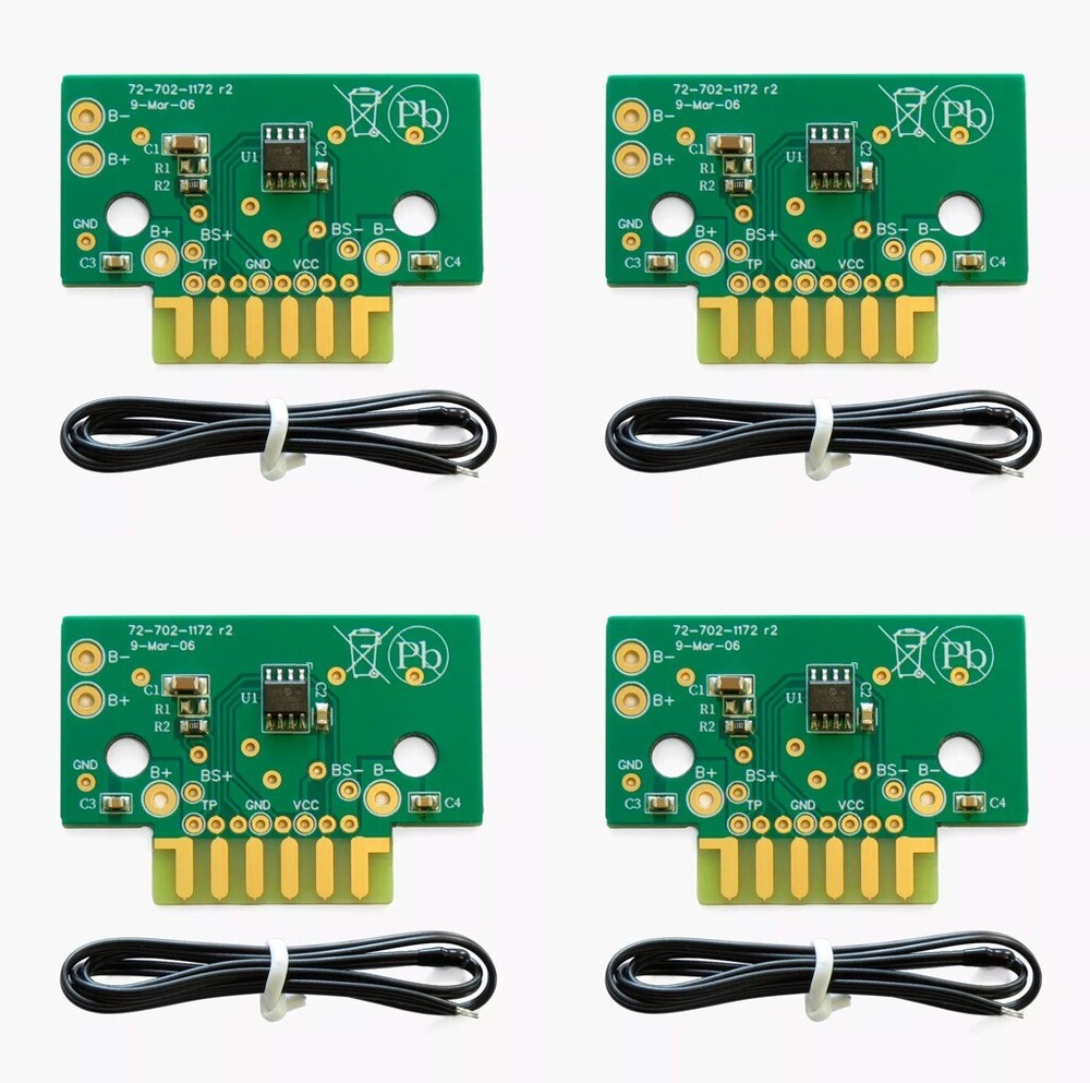 Lot of 4 Cadex Battery Analyzer Adapter Replacement PCB Board