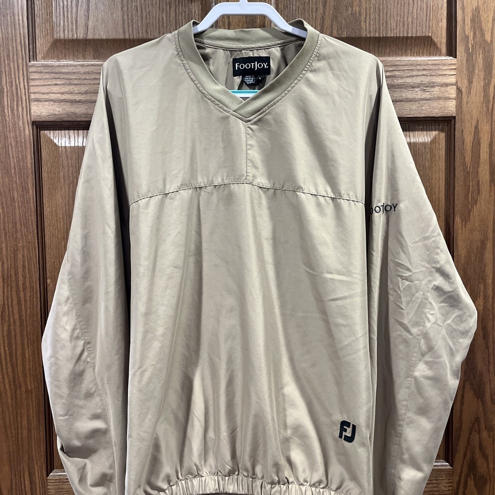 Footjoy Men’s Khaki Pullover Sz Lg Great Condition