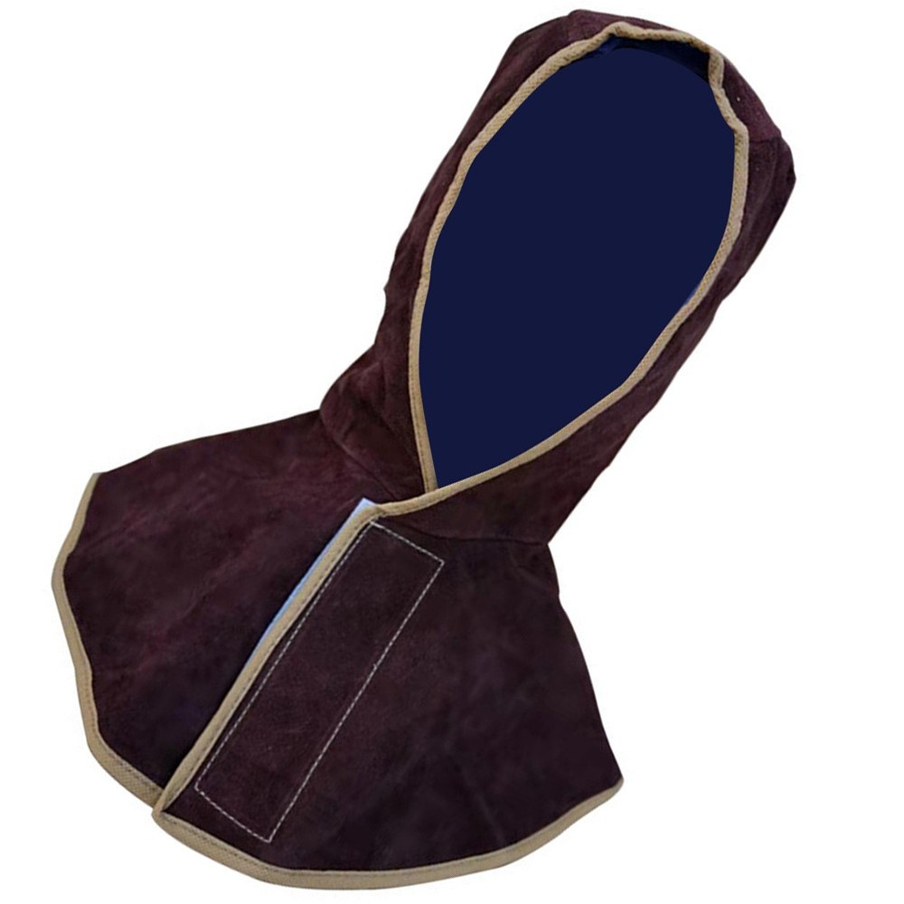 Welding Hood Cowhide Protective Caps With Neck And Shoulder Drape