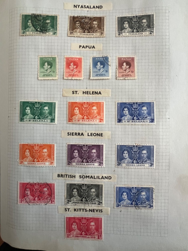 George VI 1937 Commonwealth Coronation Issues 45+ Countries & Territories