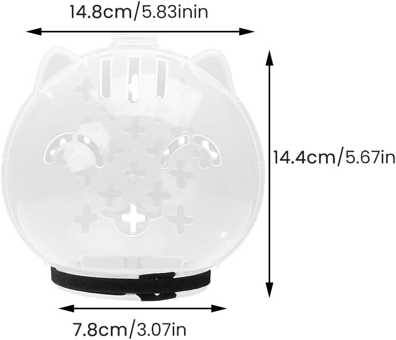 Cat Muzzle Grooming Breathable Cat Muzzle Helmet Adjustable Hood Anti Bite