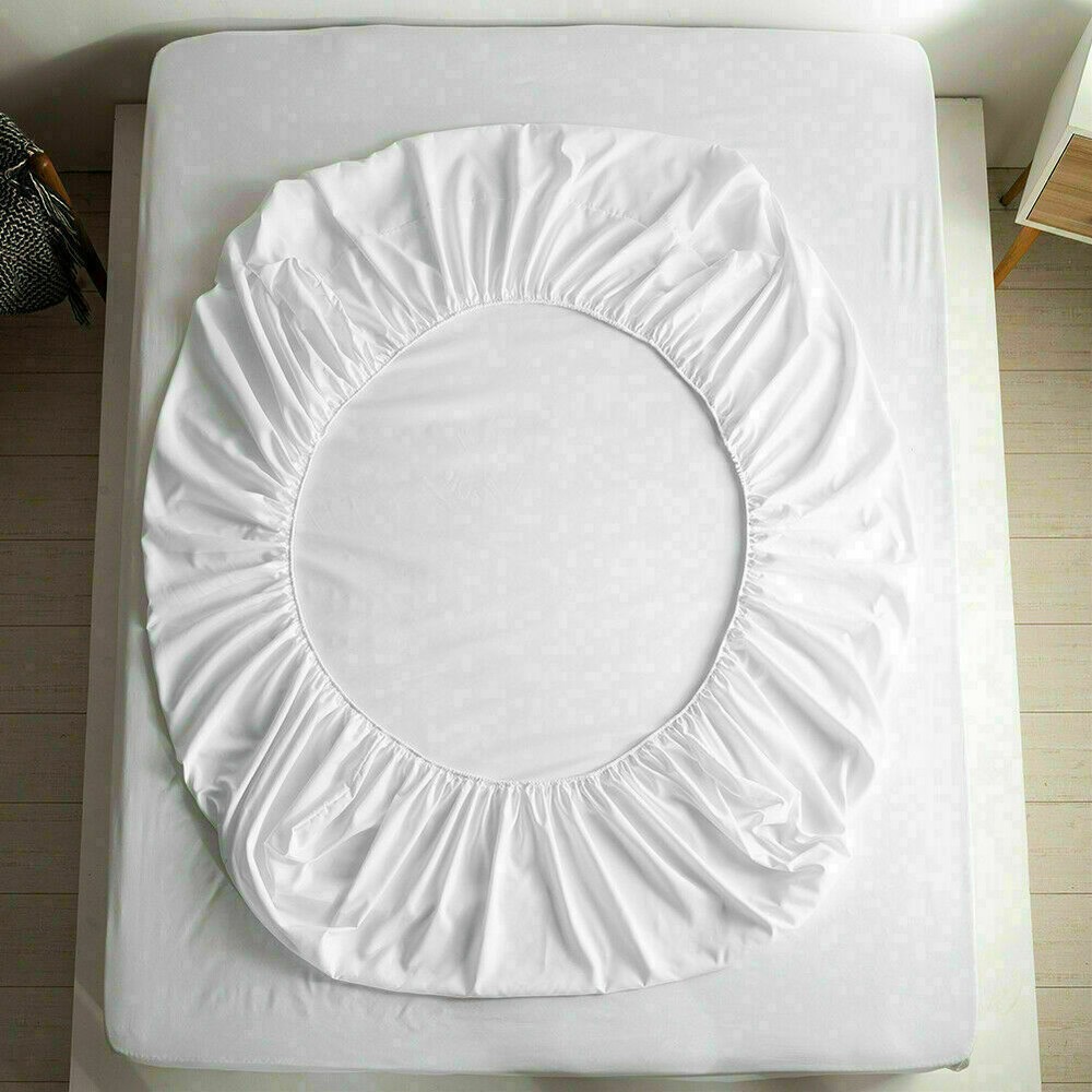 Comfortable$SoftTouch 4pcSheetSet White Colour EgyptianCotton AllSize 1000TC