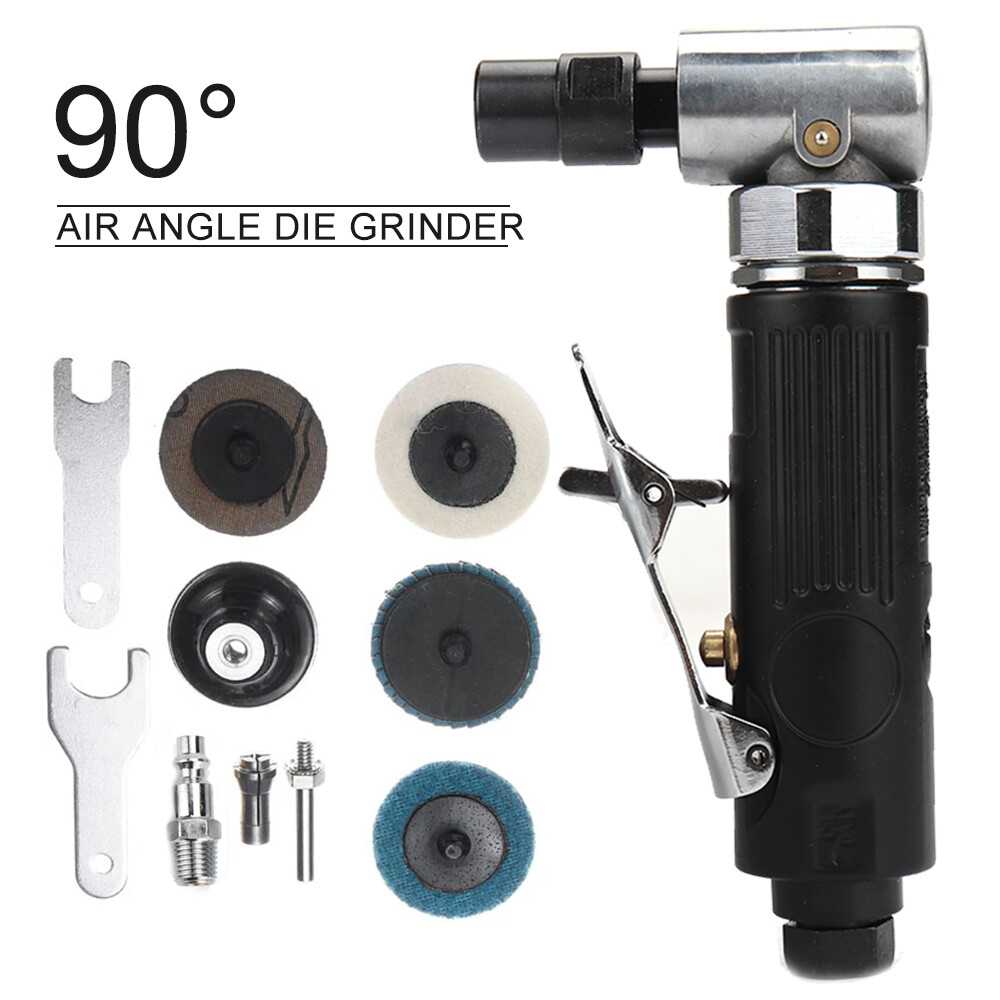 Mini 1/4" Air Angle Die Grinder Pneumatic Grinding Machine Mill Engraving Tools